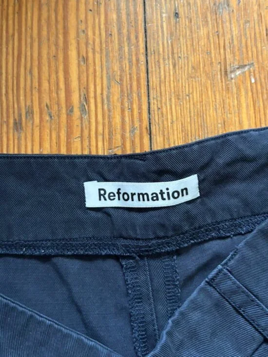 Black Reformation Mason Pant Sz 6 - Picture 5 of 8